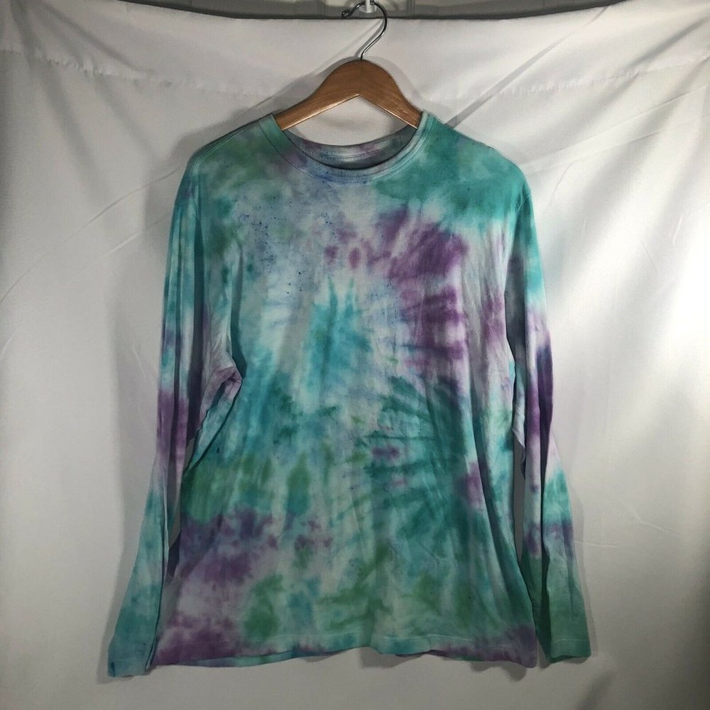 SONOMA Tye-Dye Weekend Tee Top Large Long Sleeve X